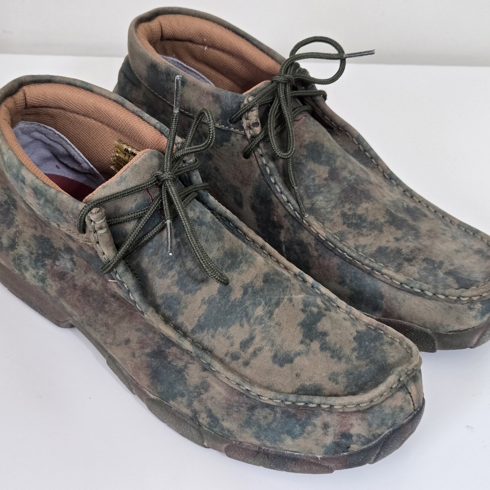 Twisted X Men's Chukka Driving Moc Leather MDM0025 Camouflage 11.5M